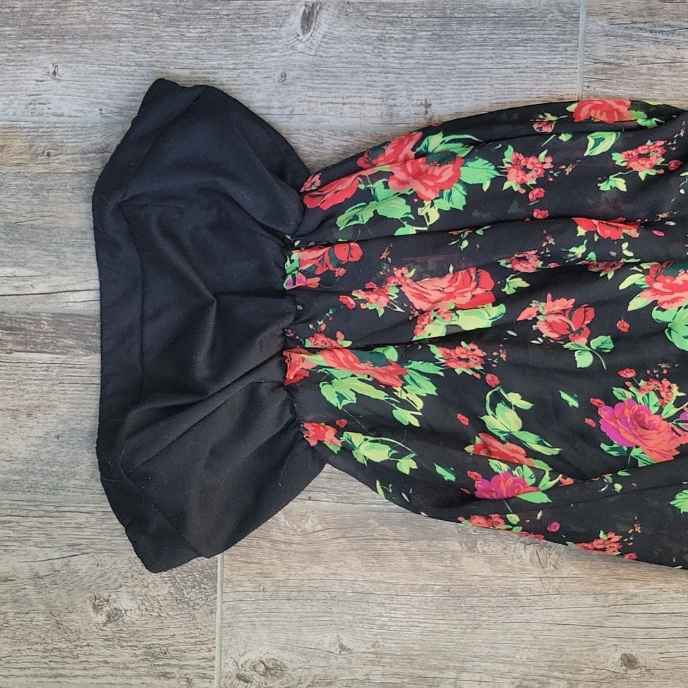 Rue 21 XL Strapless Floral High Low Dress